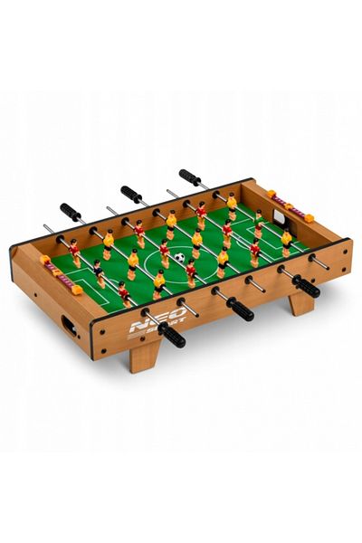 Neo-Sport Joc fotbal de masa pentru copii si adulti 51x29.5x12 cm, 18 jucatori, 2 mingi, manere ergo