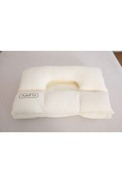 Flippy Pernă ortopedică 3 în 1, flexibilă, strat dublu, protecție cervicală, pentru adulți, 45 x 70 cm, albă