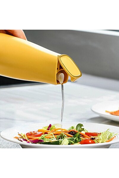 Flippy Automatic Oil Bottle for Kitchen Liquids, 550 ml, Yellow