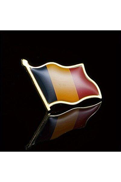 Flippy Romanian Tricolor Flag Badge, Flippy, Safety Pin Brooch Model, 20x20 mm