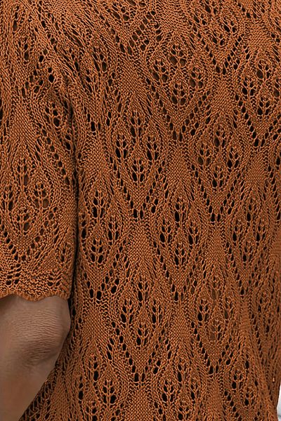 citystyle Cardigan Tirko Camel tricotat cu nasturi casual cu decolteu în V cu mâneci scurte ajurate pentru femei
