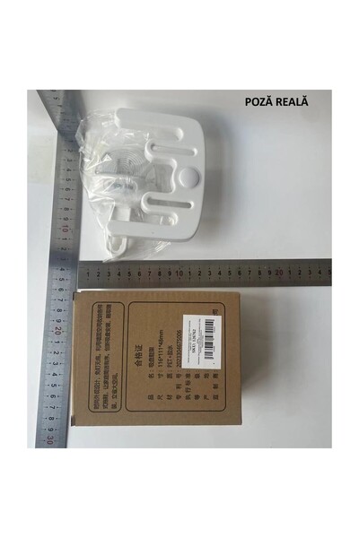 Flippy Wall-Mounted Adhesive Home Shoe Holder, No Drilling, 11.6x11x4.8 cm, White