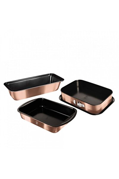 Berlinger Haus Set tavi pentru cuptor (3 piese) Metallic Line Rose Gold Edition