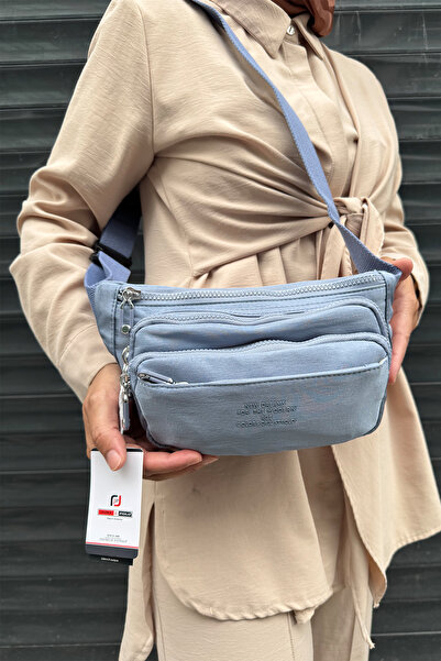 Just Polo Imported Kılinkır Fabric Waist and Shoulder Bag