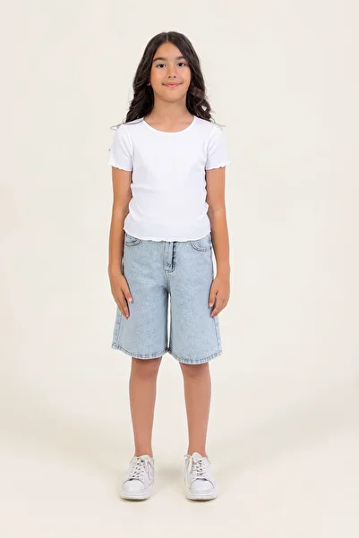 DMB BOYS & GIRLS Girls' Knee Length Denim Shorts