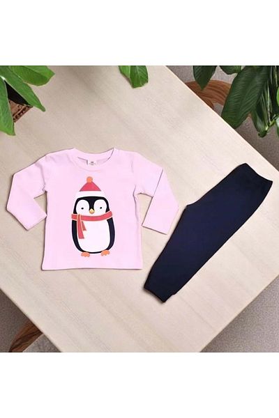 RYZE ÇOCUK Penguin Pjs Set Pink