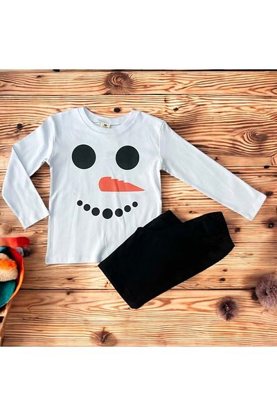 RYZE ÇOCUK Smile Pajama Set White