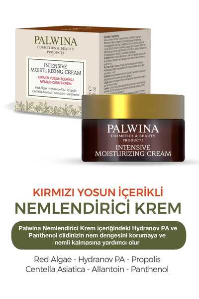 Kırmızı Yosun İçerikli 72 Saat Etkili Nemlendirici Krem Hydranov PA Tüm Cilt Tipleri
