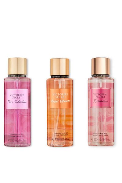 victoria's Pack of Three Combo Pure Seduction, Amber Romance and Romantic 250x3 total 750ml