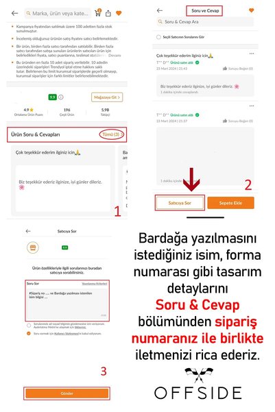 offside Sarı Kırmızı Baba Oğul Solo İl Gala Victor Osim Kişiye Özel Baskılı İsimli Hediye Kupa Bardak