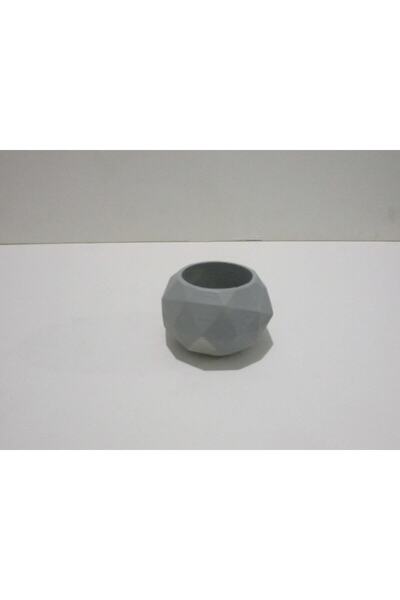 Genel Markalar Geometrik Desen Saksı Silikon Kalıbı -3 Mum Kokulutaş Sabun Kalıbı