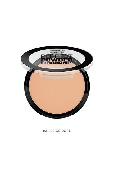 OEM Pudră compactă, Fashion Make-up, Perfect Powder HD Premium PRO -03 Beige Dore