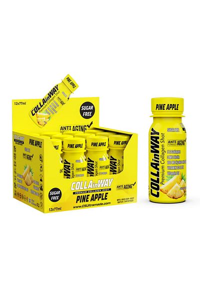 C5 COLLAinWAY Premium Collagen Shot 77ml Pine Apple Pack of 12