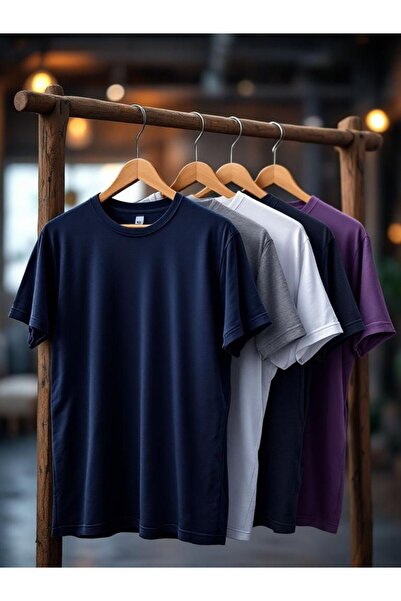 JustBS Men's 5-Piece Casual T-Shirt