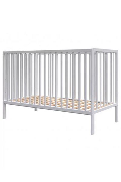 Hubners Wooden baby crib Dominic 120x60 cm white