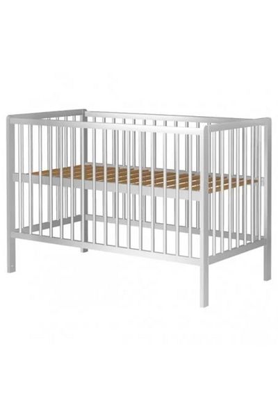 Hubners Wooden baby crib Dominic 120x60 cm white