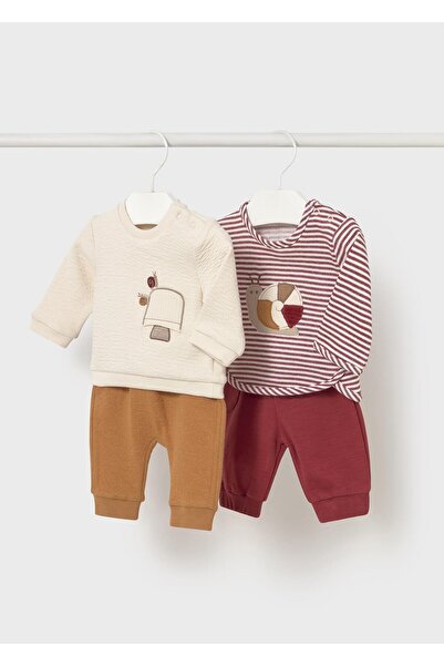 MAYORAL Newborn Erkek Bebek Örme Set 4 Parçalı Kırmızı