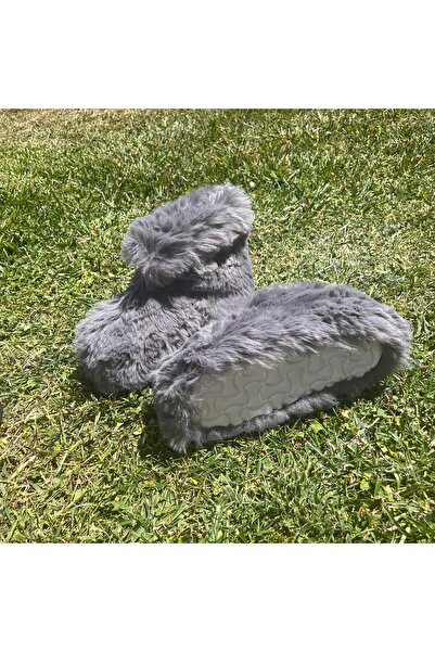 ELİSHA BUTİK Ely Ev Botu İthal Peluş Uzun Tüylü