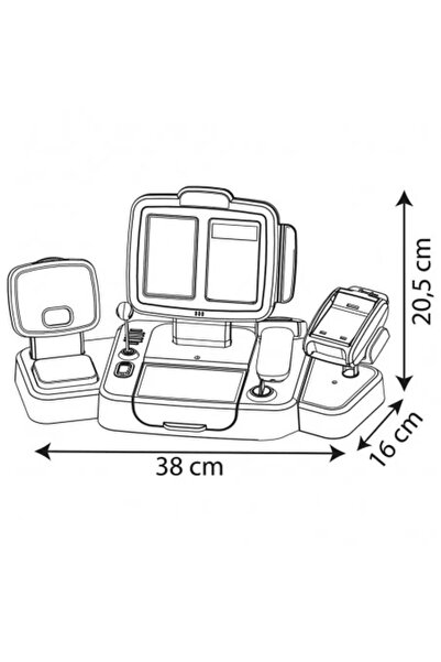 Smoby Jucarie Casa de marcat Large Cash Register verde