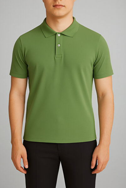 FATELLA Tricou unisex verde cu mânecă scurtă și guler polo Lacoste – Potrivit...