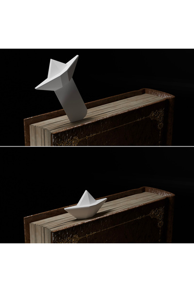 Flexilab Creative Gemi Şeklinde Modern Kitap Ayracı – Minimal Tasarım, Dayanı...