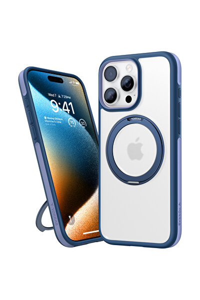 TORRAS Upgraded 360° Rotatable Magnetic Ring for iPhone 16 Pro Case, Fit for MagSafe with Stand & Ring Hol