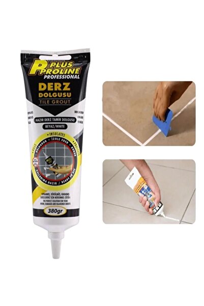 ENASHOP r plus Hazır Derz Dolgusu 380 gram Sivri Uçlu Tüp Dolgu Beyaz