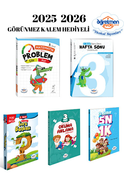 öğretmen evde Öğretmenevde Yayınları 3.SINF soru bankası ve okuma anlama ödev...