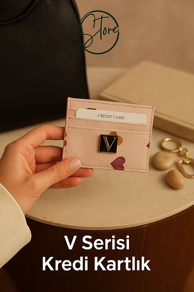 Store Modern Pattern Mothers and Valentine's Day Women's Card Holder Wallet