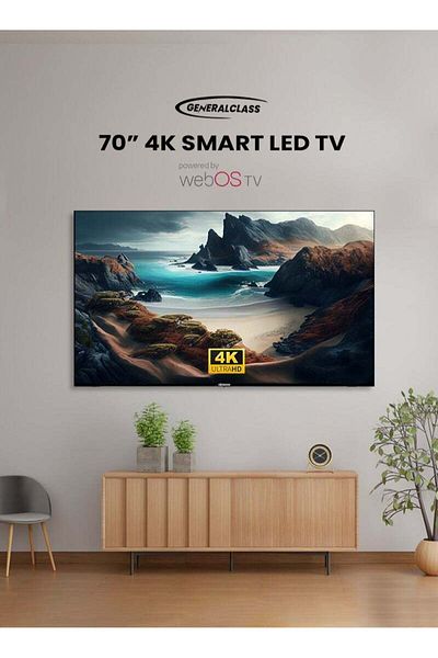 General Class Smart TV 70 Inch Frameless, WebOS, Built-in Receiver, Magic Remote
