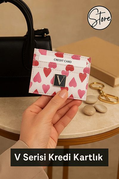 Store Modern Pattern Mothers and Valentine's Day Women's Card Holder Wallet