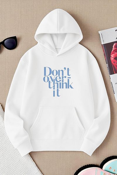 uyguntarz Unisex Dont over Think Design Printed Sweatshirt