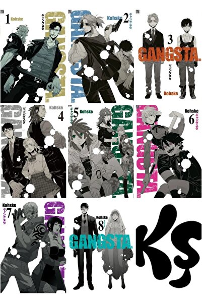 Komikşeyler Yayıncılık Gangsta 1-2-3-4-5-6-7-8 manga seti (8 kitap) 1 adet an...