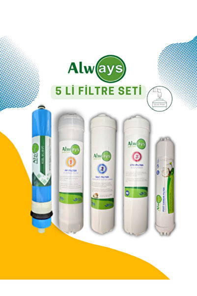 Always H SERİSİ PREMİUM 5li filtre seti