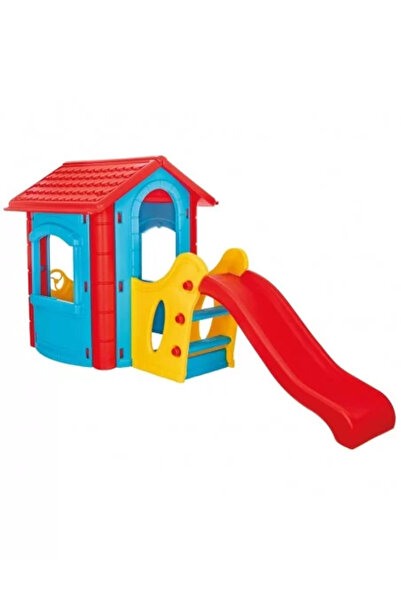 PİLSAN Căsuță cu tobogan pentru copii, Happy House, albastră