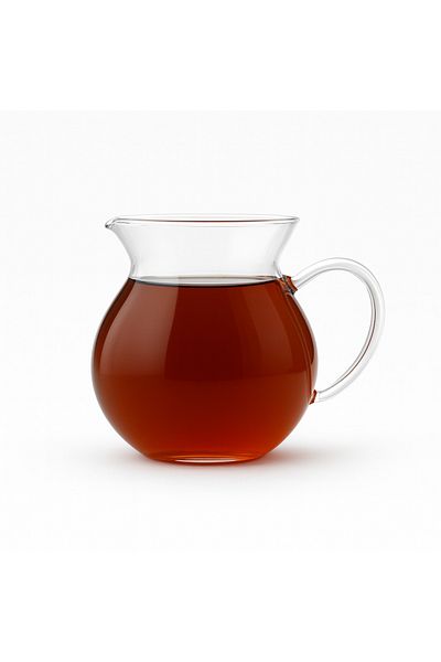 Vadi Keyf-I Ala 6-Piece Heat Resistant Borosilicate Glass Tea Cup with Handle 200 ml