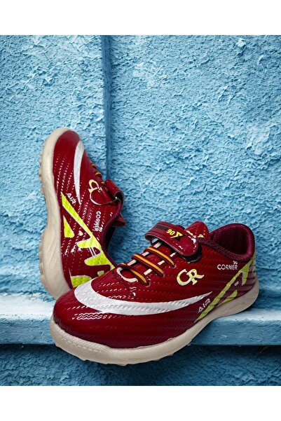 crybrands Velcro Patent Leather Children's Serrated Sole Football Shoes Turf Shoes Kids Soccer Shoes