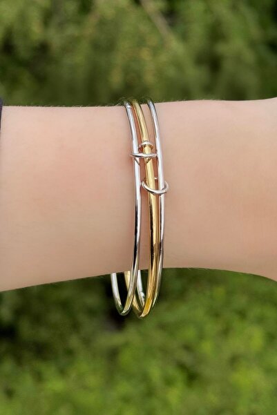 TAKIŞTIR سوار ثلاثي باللون الذهبي والفضي
