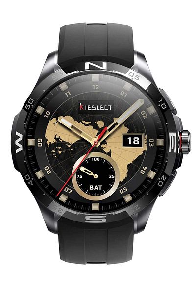 Kieslect Actor new Smartwatch with Stunning Ceramic Bezel - Black