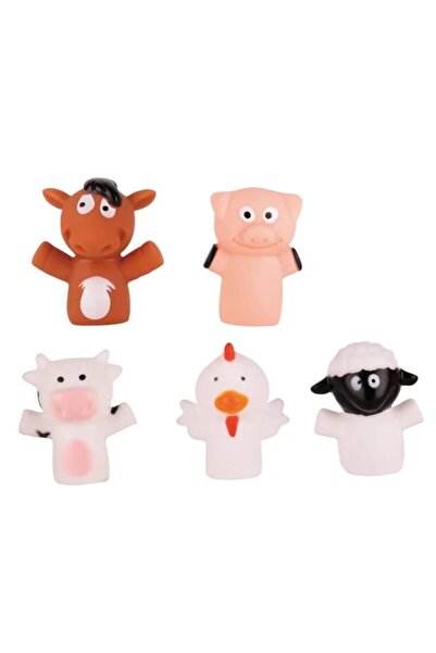 OEM Set 5 Figurine Animalute Domestice, Finger Puppet, multicolor, 6 cm