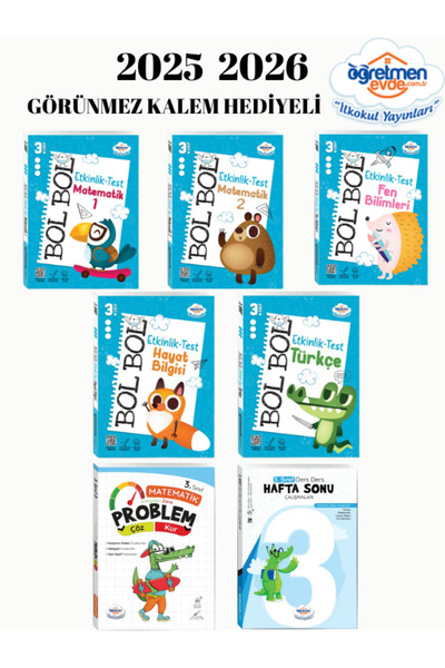 öğretmen evde Öğretmenevde Yayınları 3.SINF ideal set 2025 2026