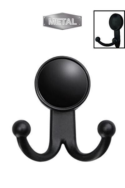 yahya e-ticaret Metal Boncuk Askı Siyah Duvar Tipi – Tekli