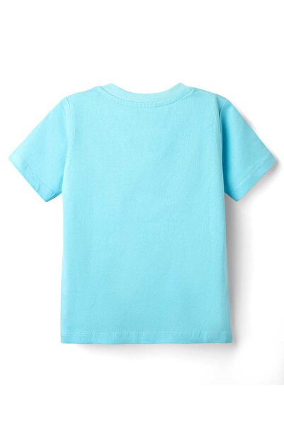 Babyhug Marvel Single Jersey Short Night Suit With Avenger Graphics - Light Blue