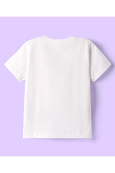 Babyhug Disney Single Jersey Short Night Suit With Mickey Mouse Graphic - White & Light Blue