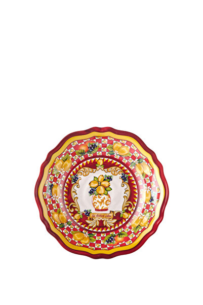 CHIARA ALESSI Capri Kırmızı Melamin Servis Kasesi