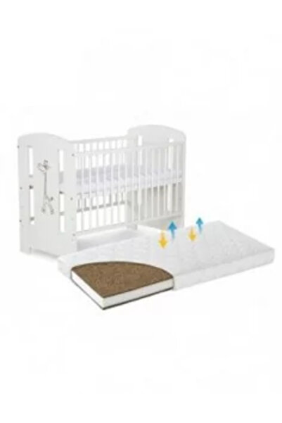 Klups Dětská dřevěná postýlka PAULA bílá