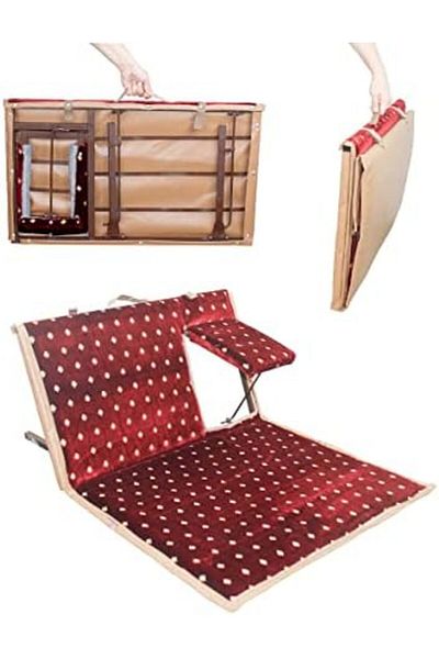 Generic Traditional Foldable Floor Chair with Adjustable Armrest and Backrest
