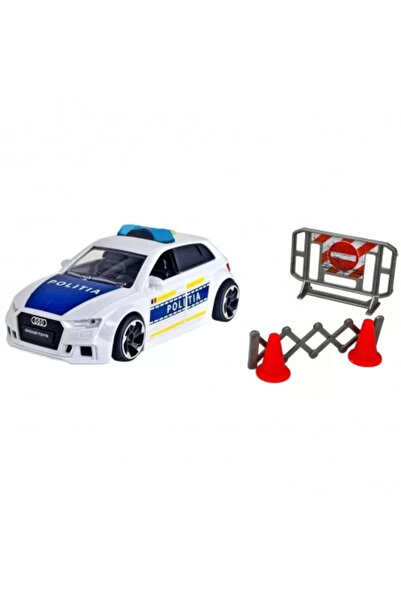 Dickie Toys Police Car Dickie Toys Audi RS 3 1:32 15 cm with Lights, Sounds, and Accessories