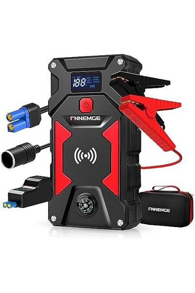 SHEWOW FNNEMGE Car Jump Starter, 6000A Peak 26800mAh Car Battery Starter (Up to All Gas, 10.0L Diesel Engin