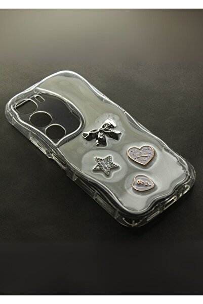 tcover Vivo Y19s Kılıf Epoksi Dekorlu Kabartmalı Kapak